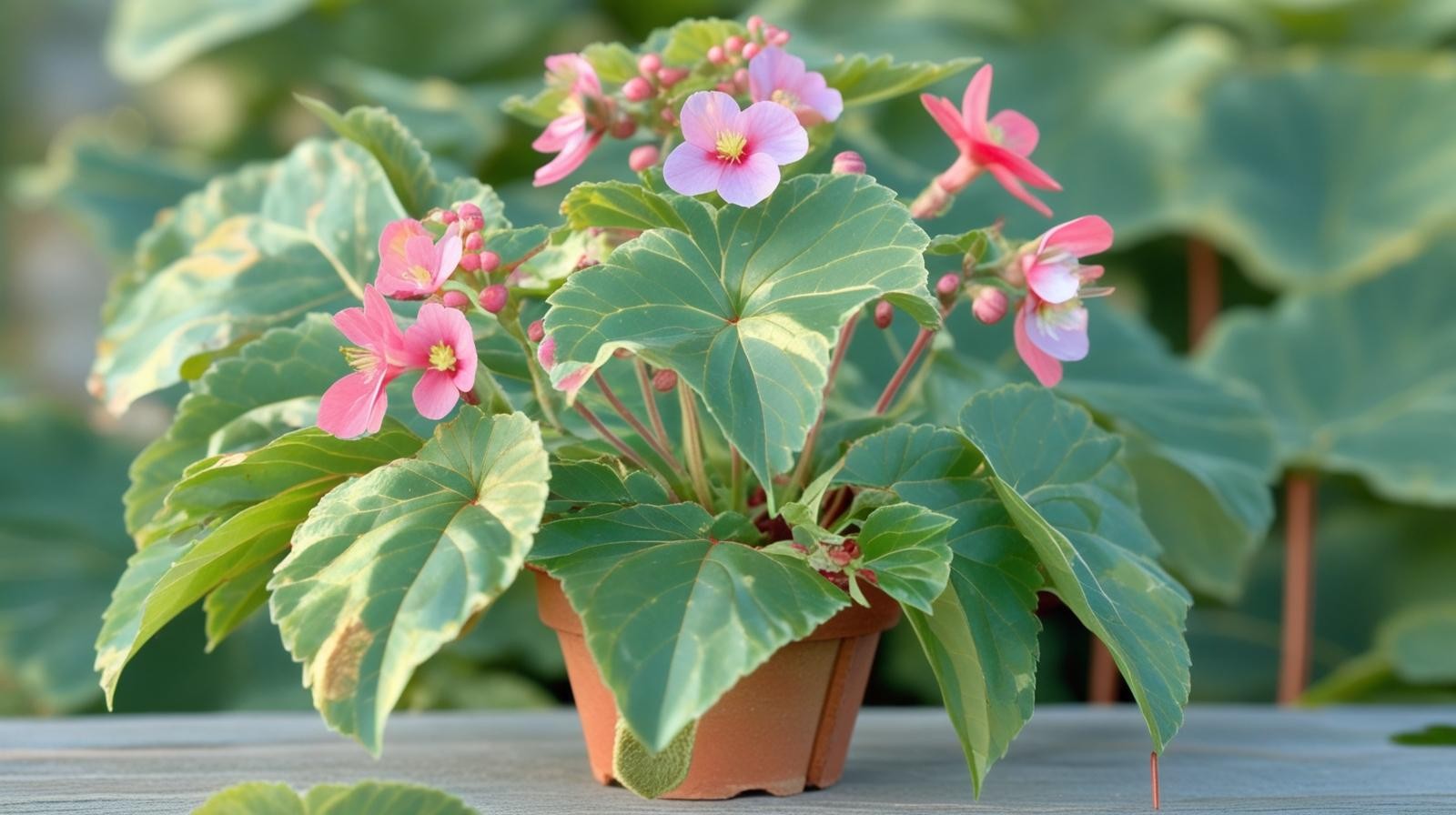 Angel Wing Begonia Richmondensis Pink Rooted Starter Plant BUY 2 GET 1 FREE