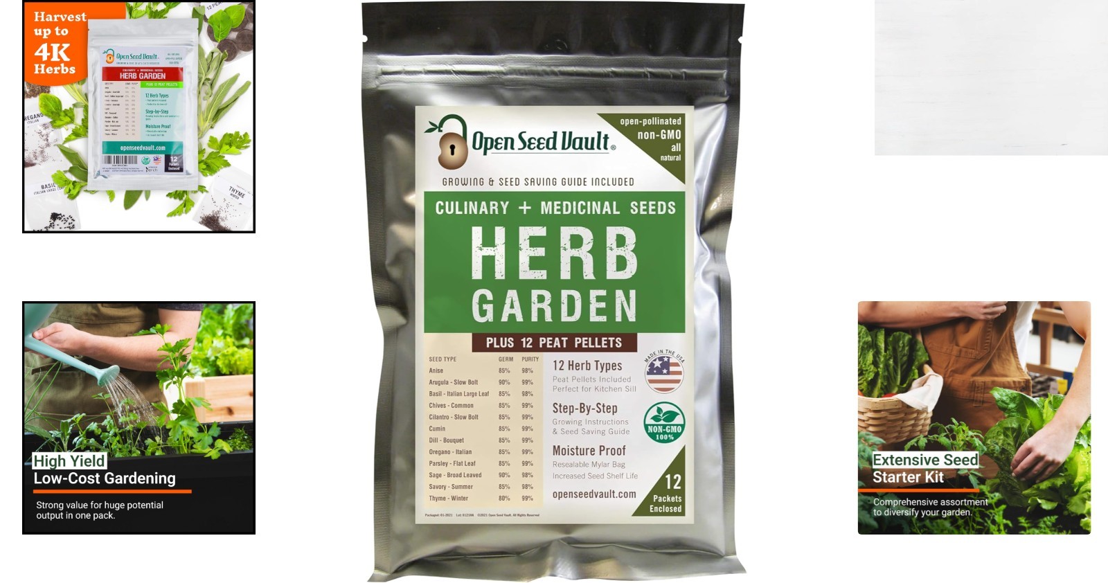 Pet Friendly Herb Seeds Variety Pack | 12 Heirloom Non-GMO Options for Planting