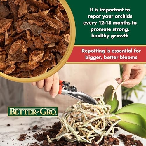 Premium Orchid Bark Potting Medium – 4 Quarts for Phalaenopsis & Tropical Plants