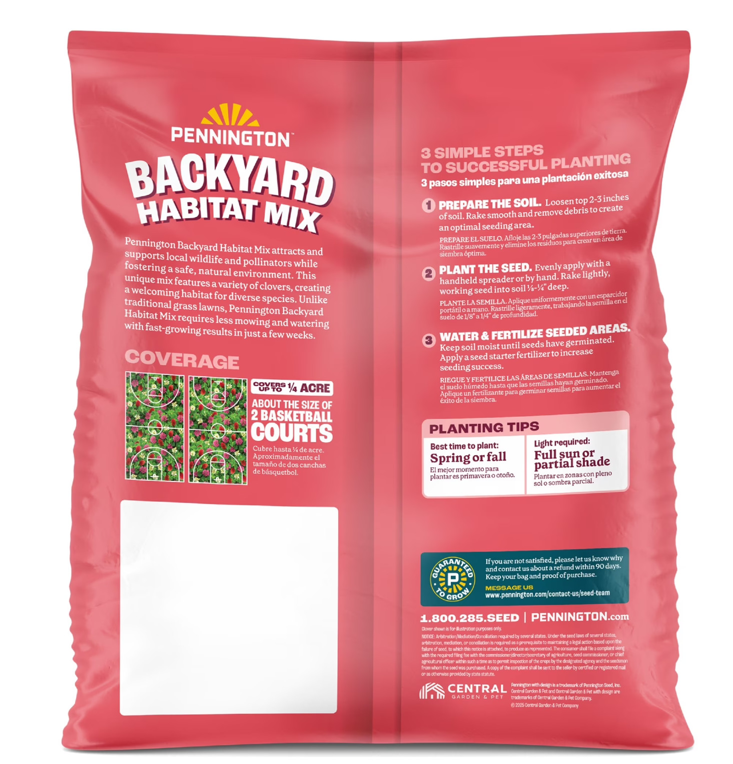 Pennington Backyard Habitat Wildlife Clover Seeds and Grass Seed Mix, 3lb