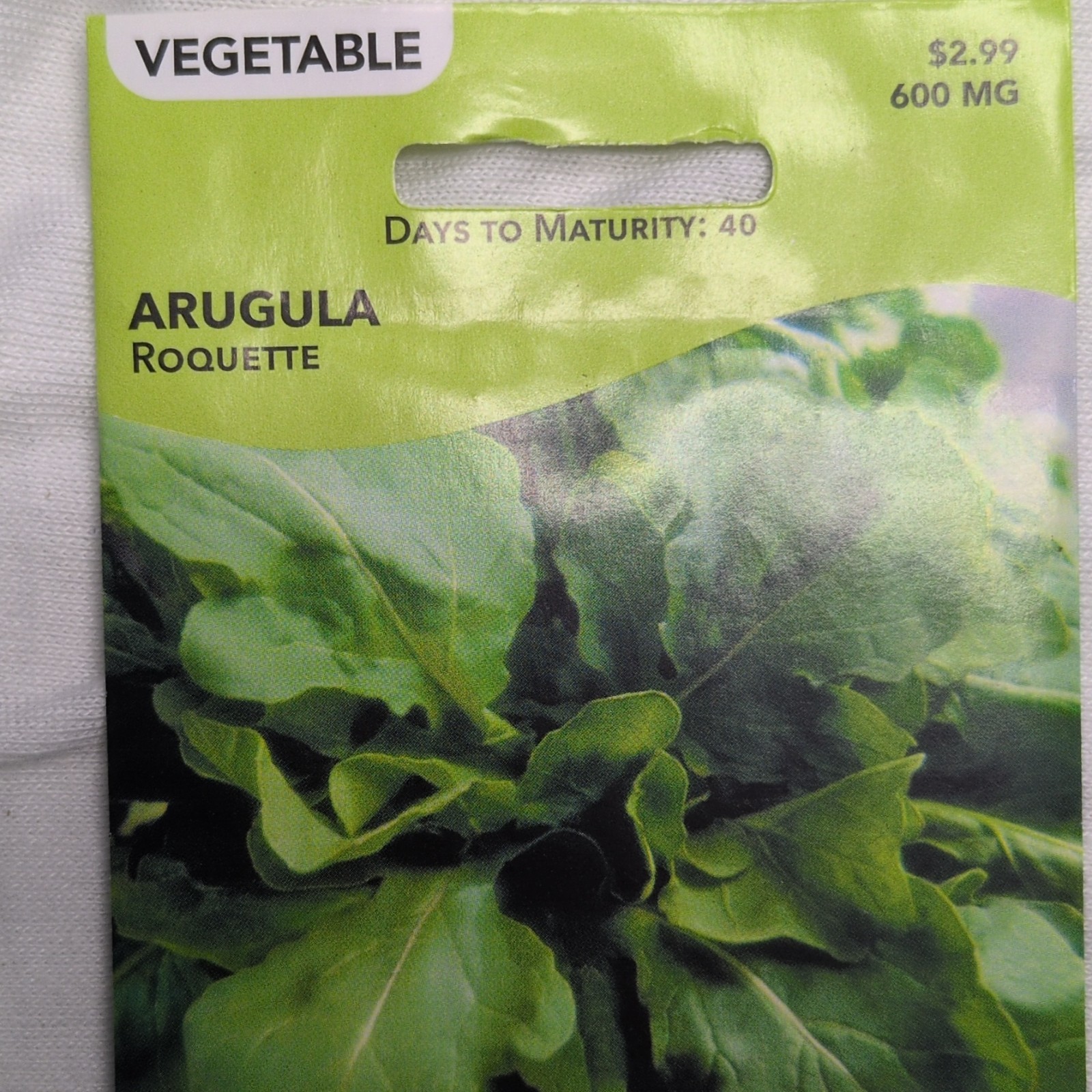 Livingston Arugula Roquette Annual Green Full Sun/Partial Shade 40 Days Y4000