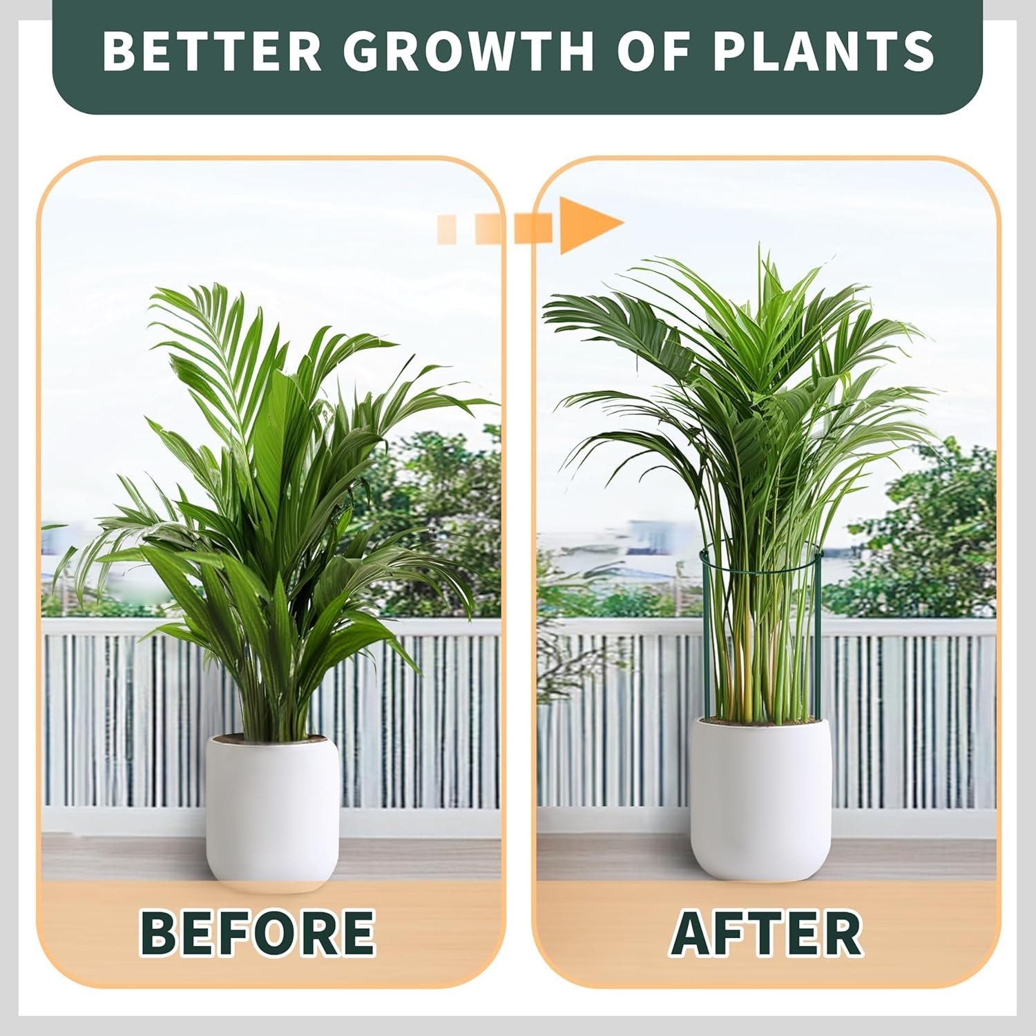 4 PCS 16″ Plant Supports – Heavy-Duty Metal Wire Peony Cages