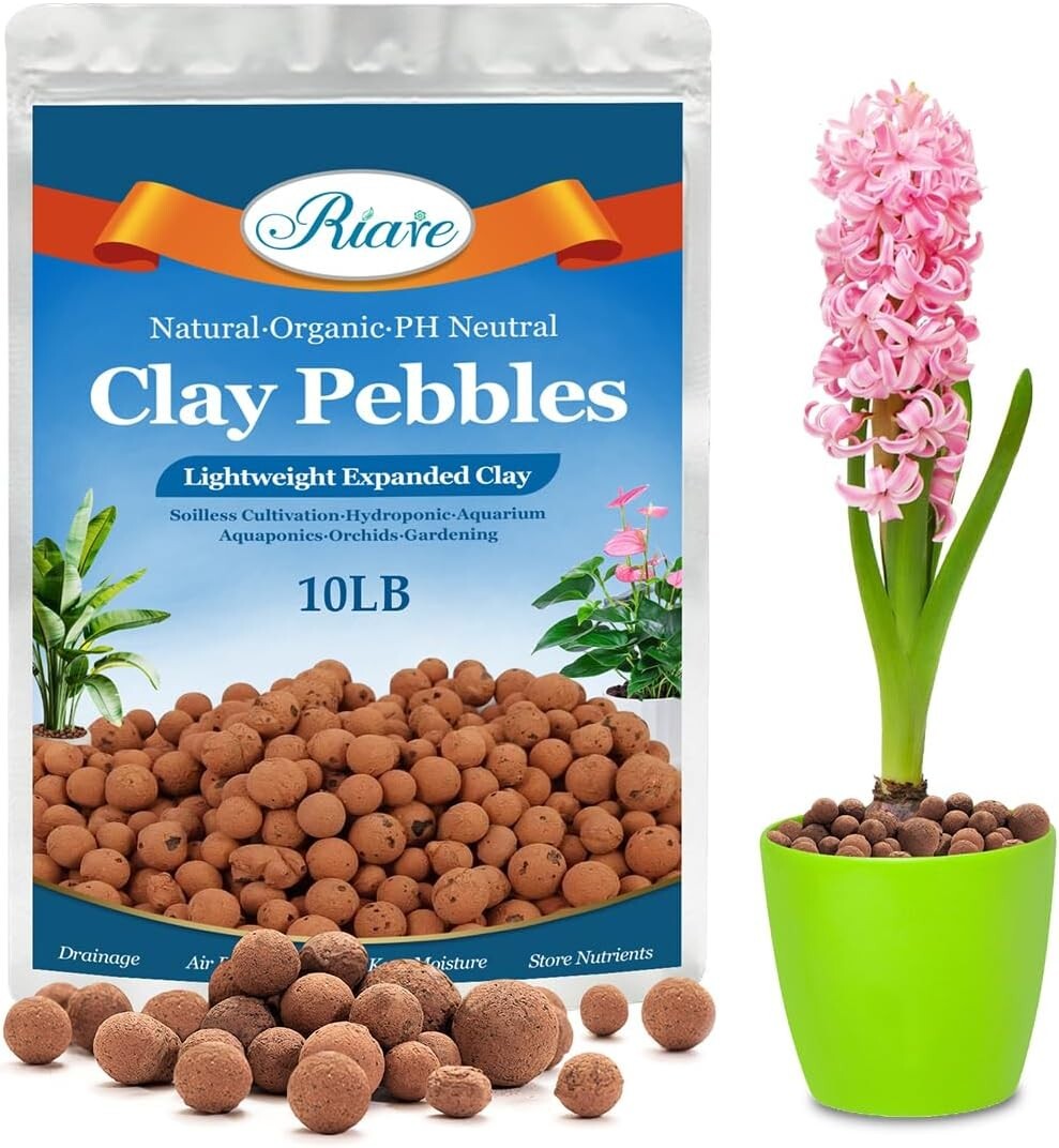 Organic Expanded Clay Pebbles 4mm16mm Lightweight Leca Balls for Plants
