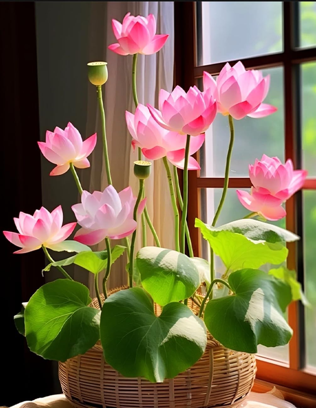 30 PCS Bowl Lotus Seeds Bonsai Lotus Seeds for Planting Water Lily Pink Purple R