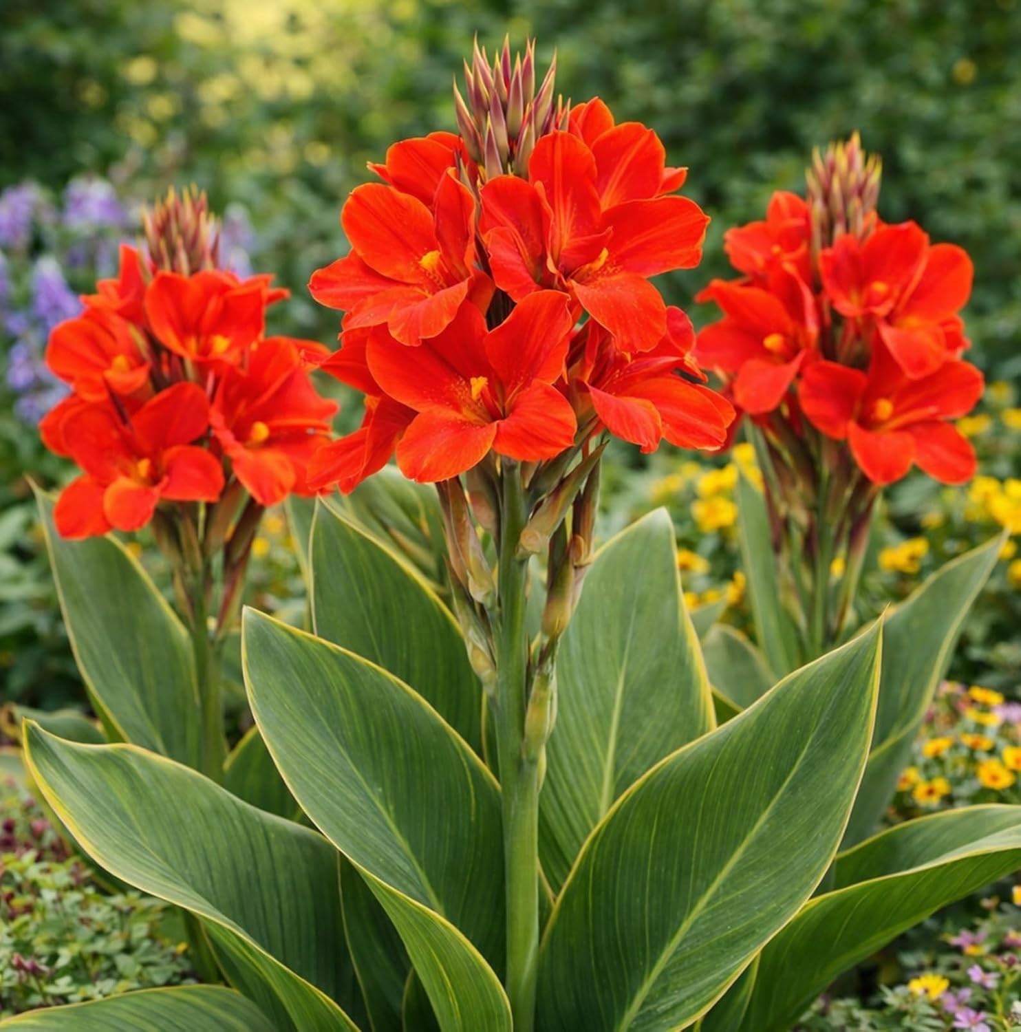 Brilliant Canna Lily Premium Bulbs – Vivid Red-Orange (3 Bulbs)