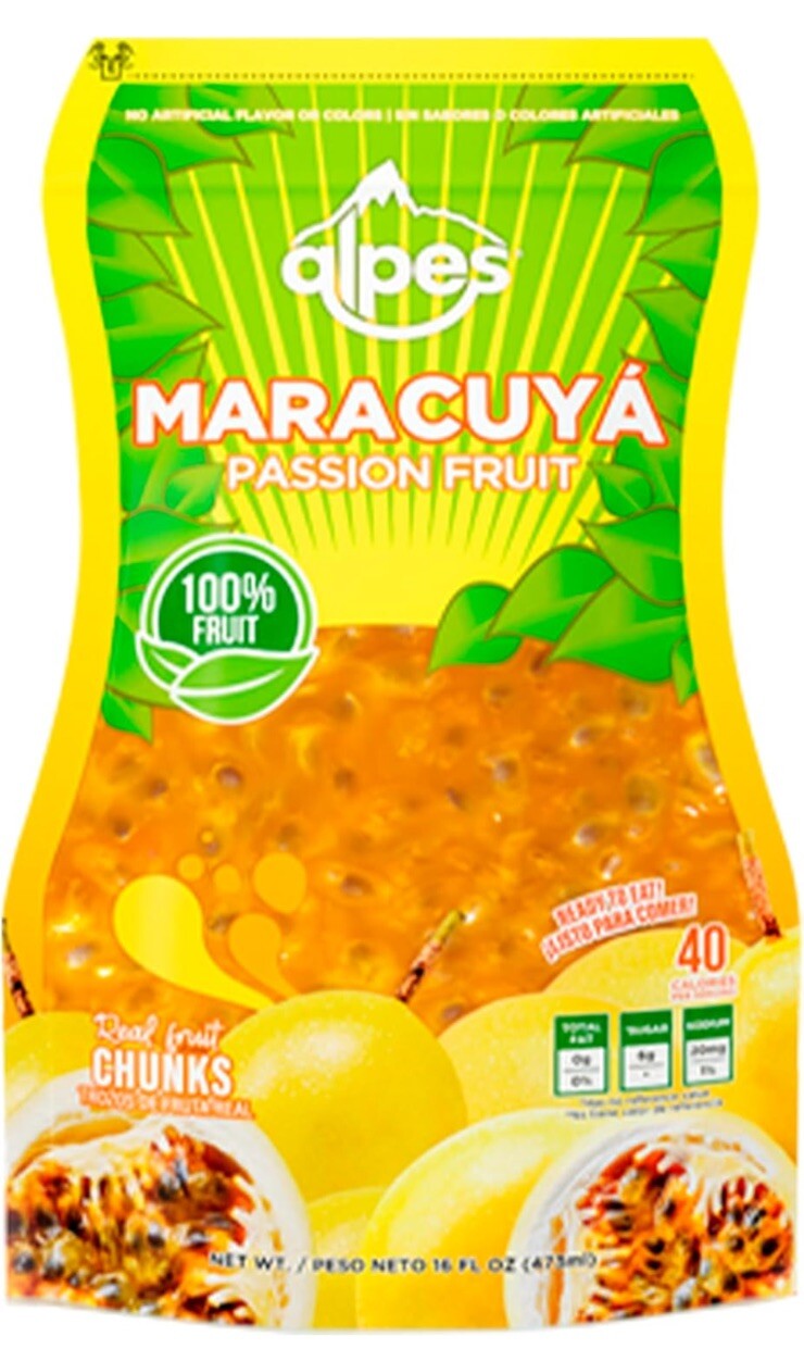 Passion Fruit Pulp 16 Oz / maracuya/ Parchita /parcha (6 Pack) Package May Vary