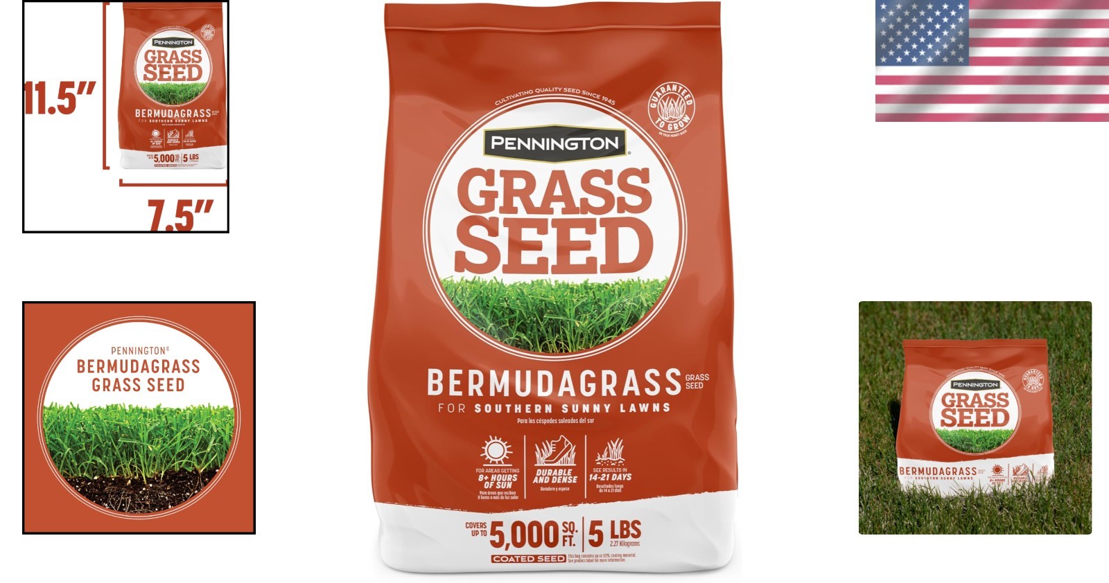 Bermudagrass Grass Seed, 5 lb – Low-Maintenance Lawn for Southern Outdoors