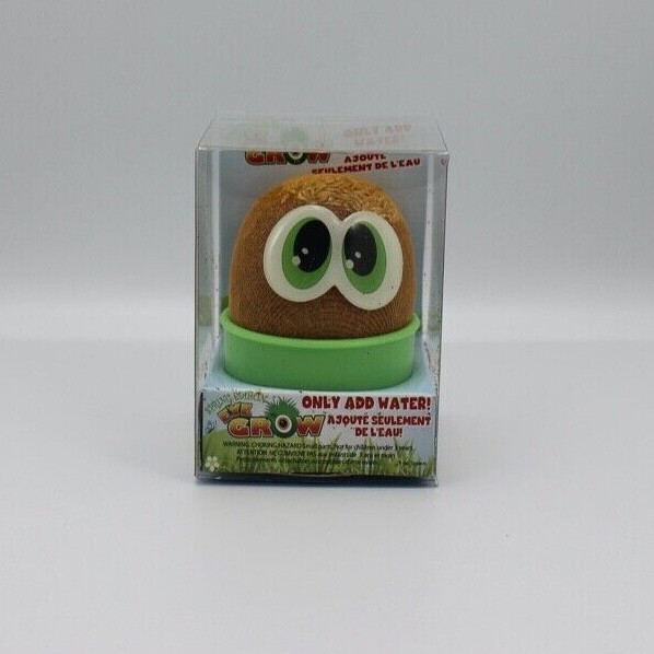 NEW mini grass planter create your own plant with decorative face stickers