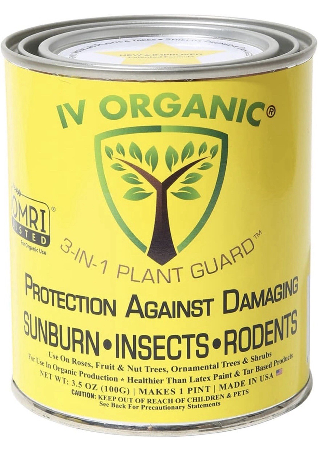 IV Organic 1 Pint White 3-in-1 Plant Guard