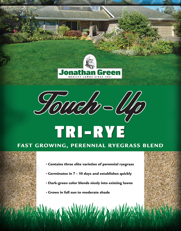 Jonathan Green 12120 Touch-Up Tri-Rye Perennial Ryegrass Grass Seed 3 Lb.