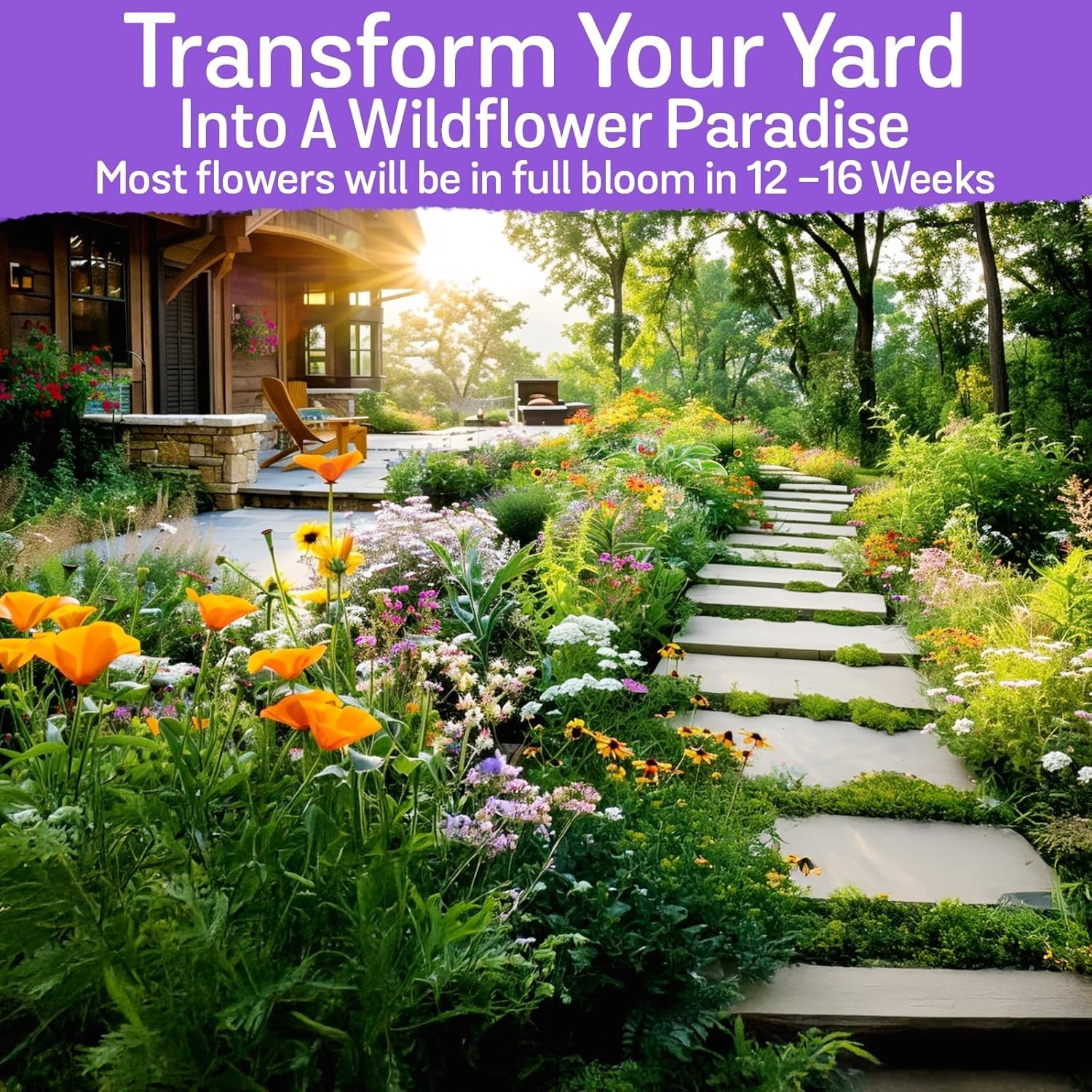Wildflower Seeds, 1/2 lb, 340,000 Seed, 35 Variety Perennial & Annual Flower …