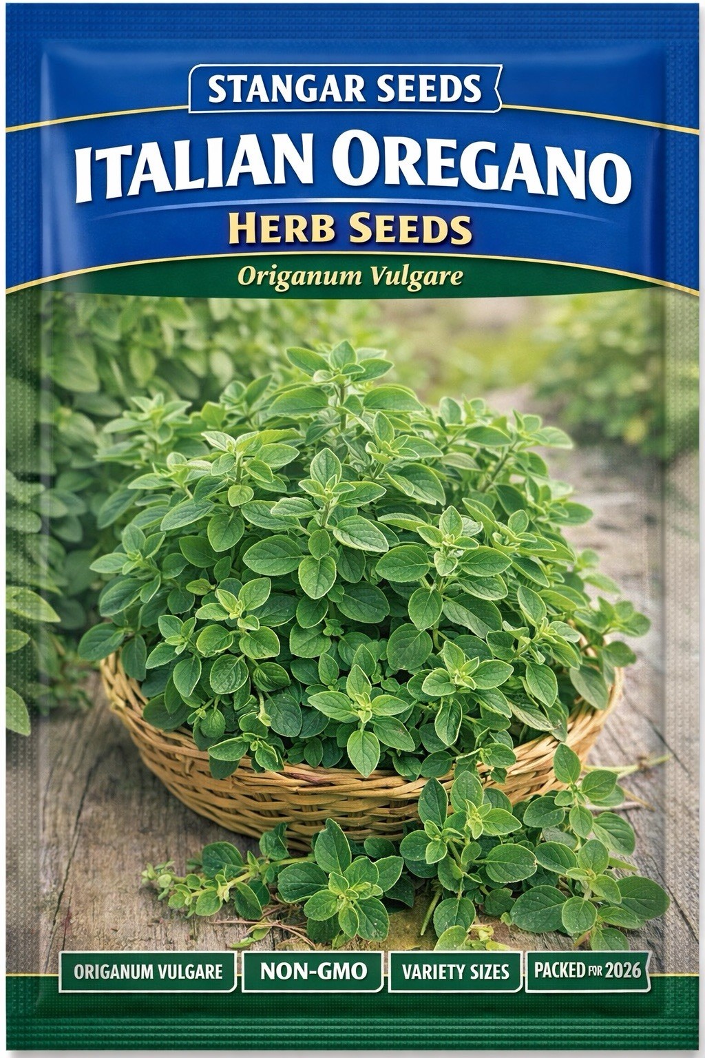 Italian Oregano Herb Seeds, Origanum Vulgare, NON-GMO, Variety Sizes, 2026