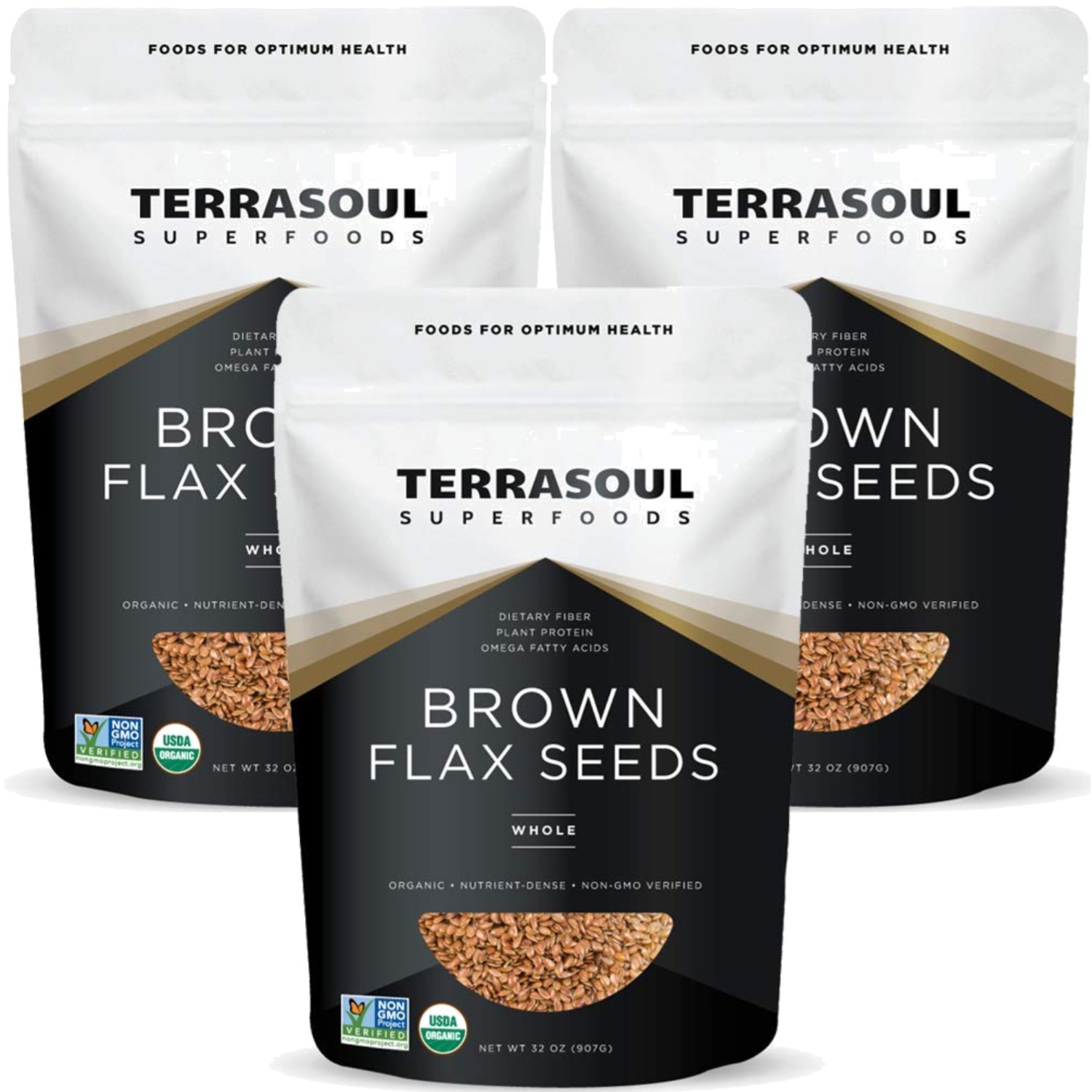 High-Quality Brown Flax Seeds, 6lb (3 Pack)