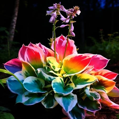 Mixed Hosta Seeds Collection(300+ Seeds),Variegated & Blue Foliage Shade Plants,