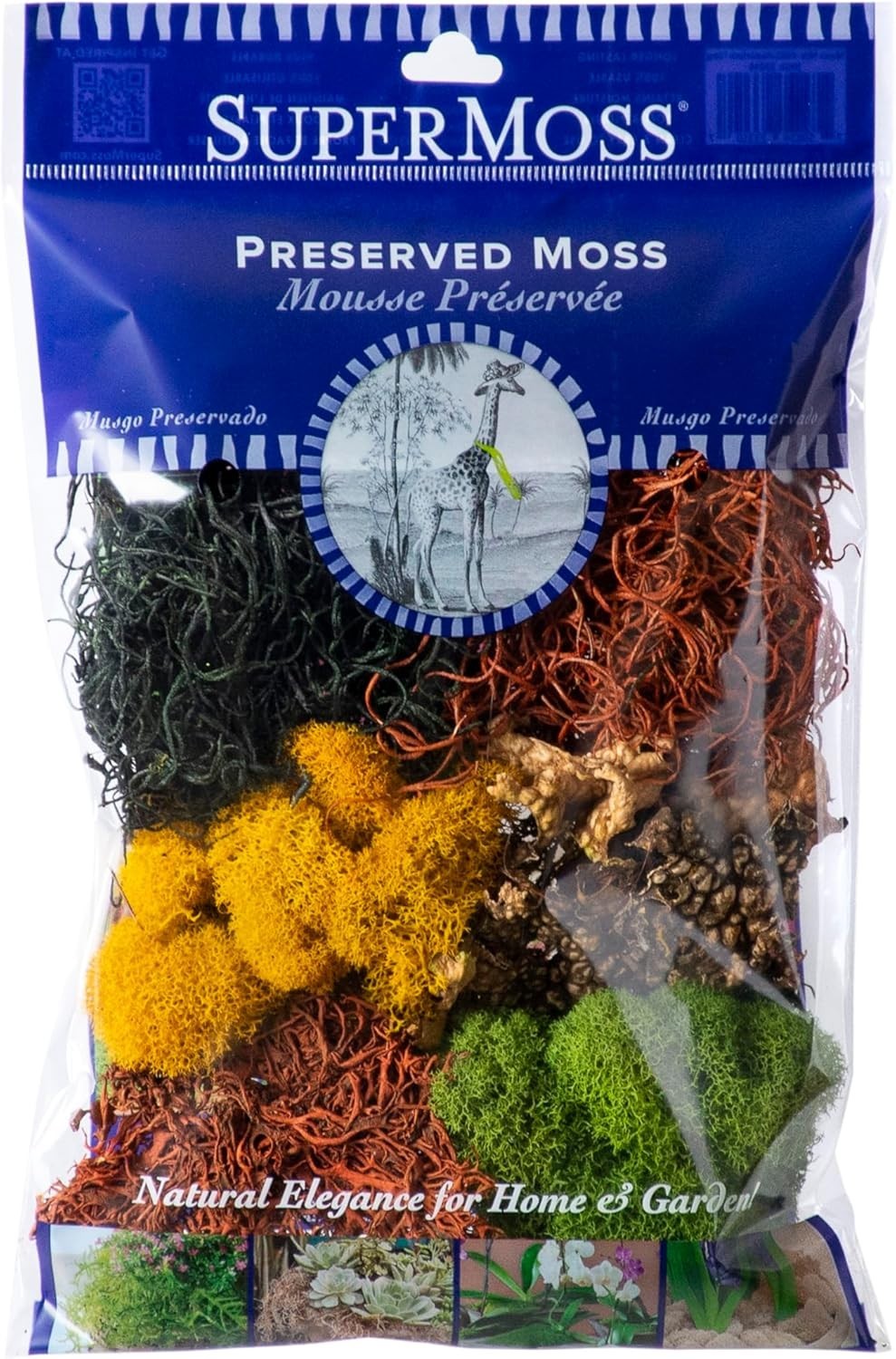 23309 Moss Mix – Decorative Moss for Crafts, Terrariums, Wedding & Table Déc…