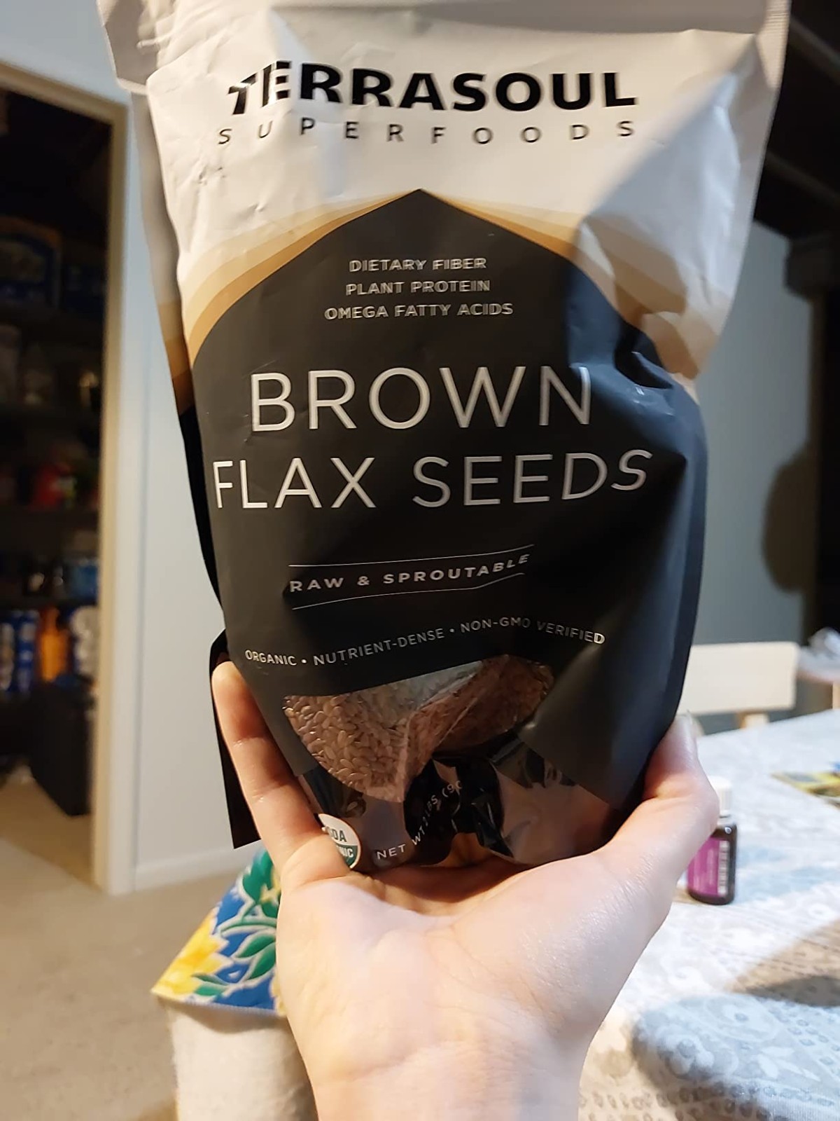 Authentic Organic Brown Flax Seeds – 32 Ounce Pack for Nutritional Wellness