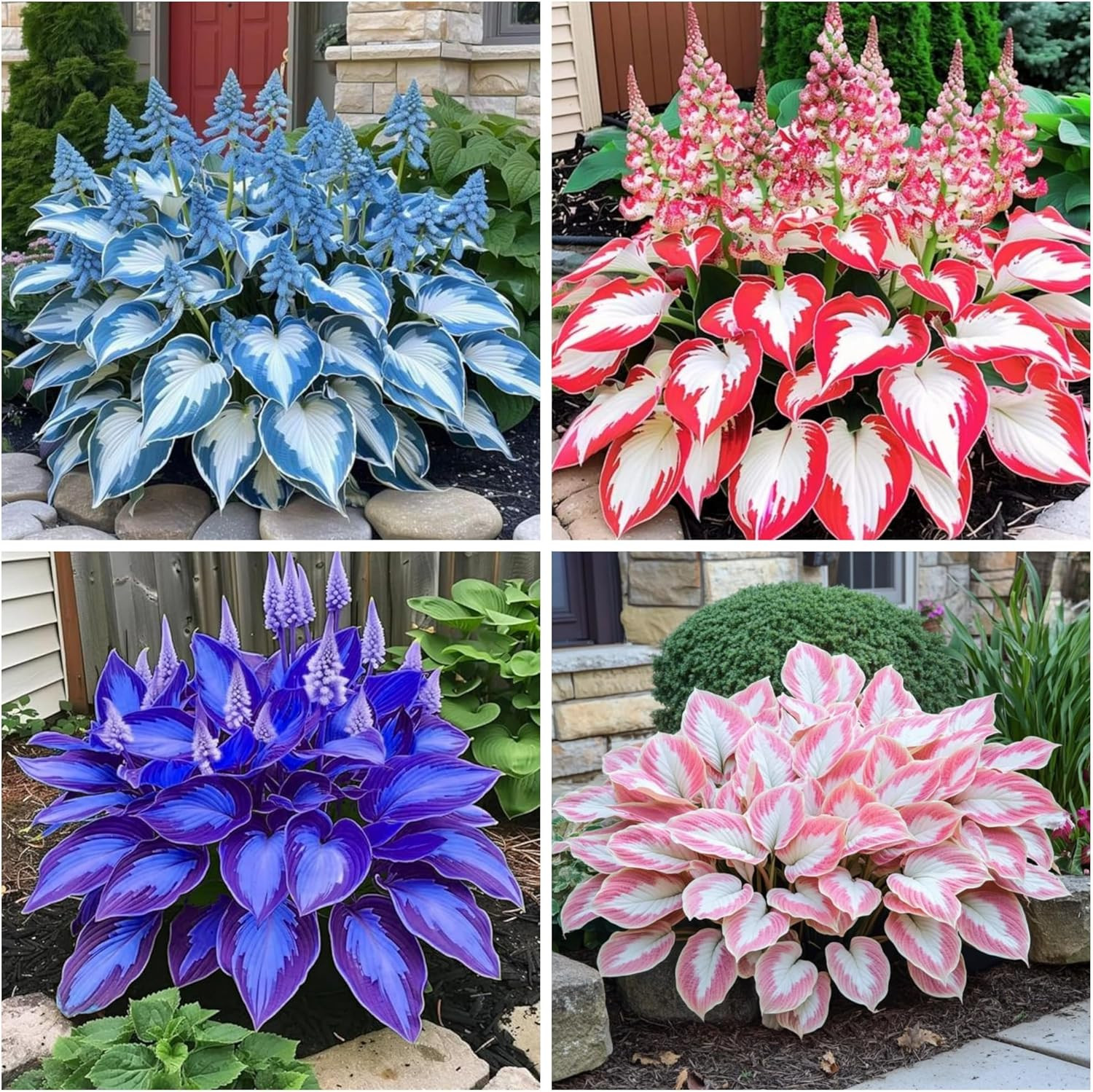 200+ Hosta Seeds Heart-Shaped Hosta Bare Roots – Rich Foliage, Low Maintenance,