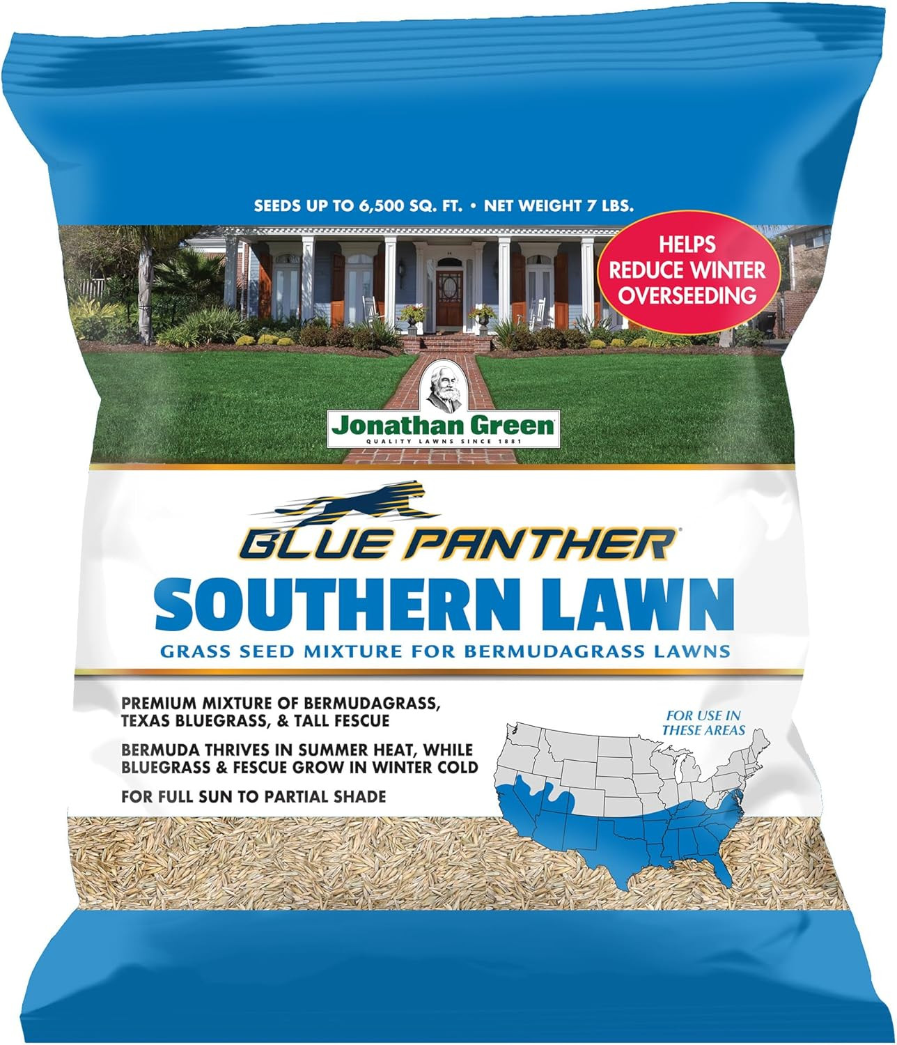 Jonathan Green (10357) Blue Panther Southern Lawn Grass Seed – Warm Season Lawn