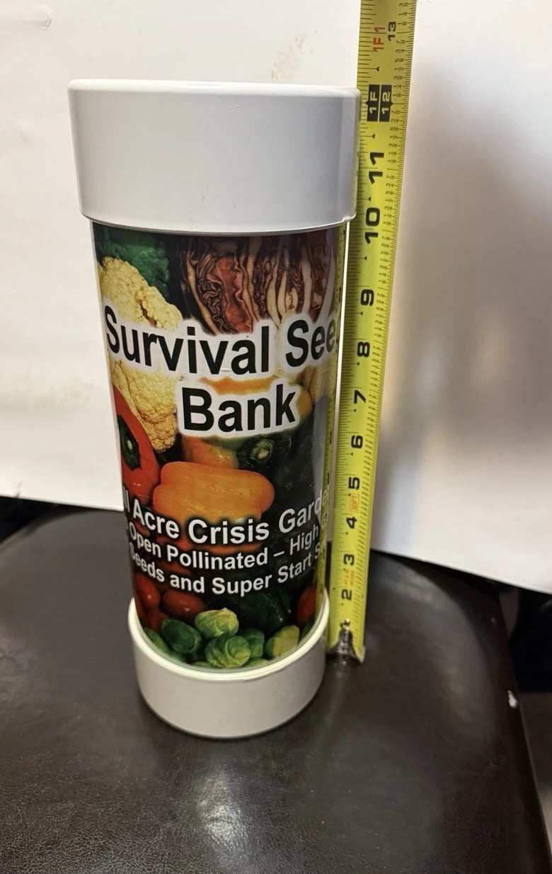 Survival Heirloom Seed Bank Full Acre Crisis Garden Open Pollinated Emergency.