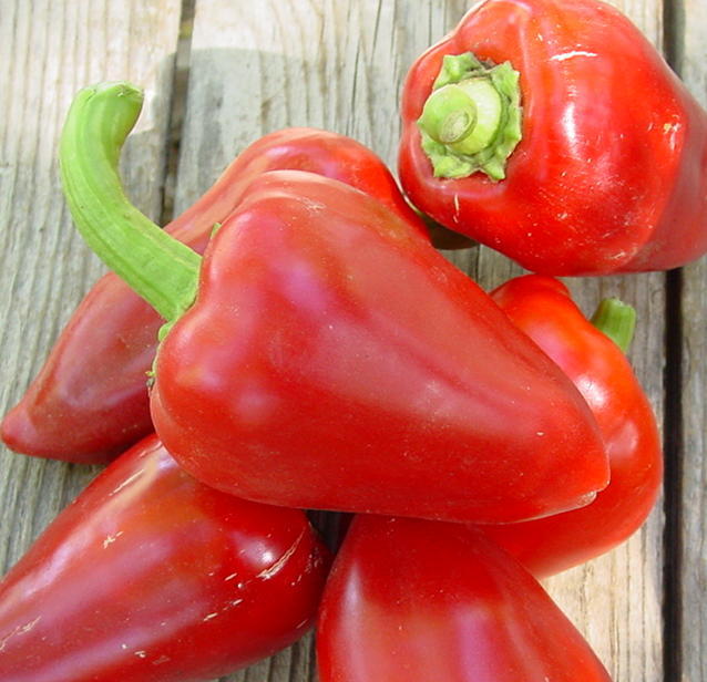 PIMENTO L * SWEET PEPPER SEEDS * HEART SHAPED PEPPERS * 20 COUNT PKT.