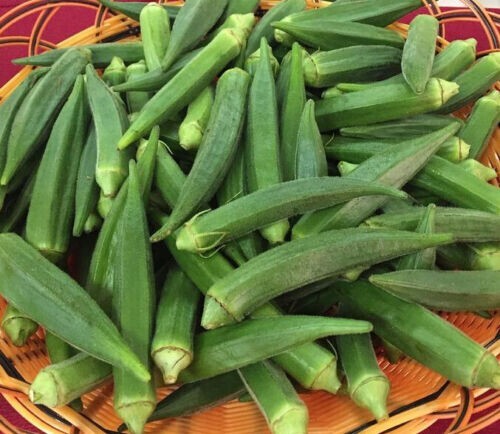 25+ Emerald Okra Seeds – HEIRLOOM – NON GMO — FRESH