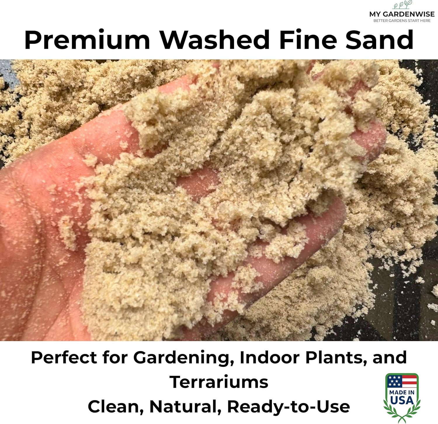 Fine Sand for Plants – Horticultural Sand for Succulents, Cactus, Potting Mixes,