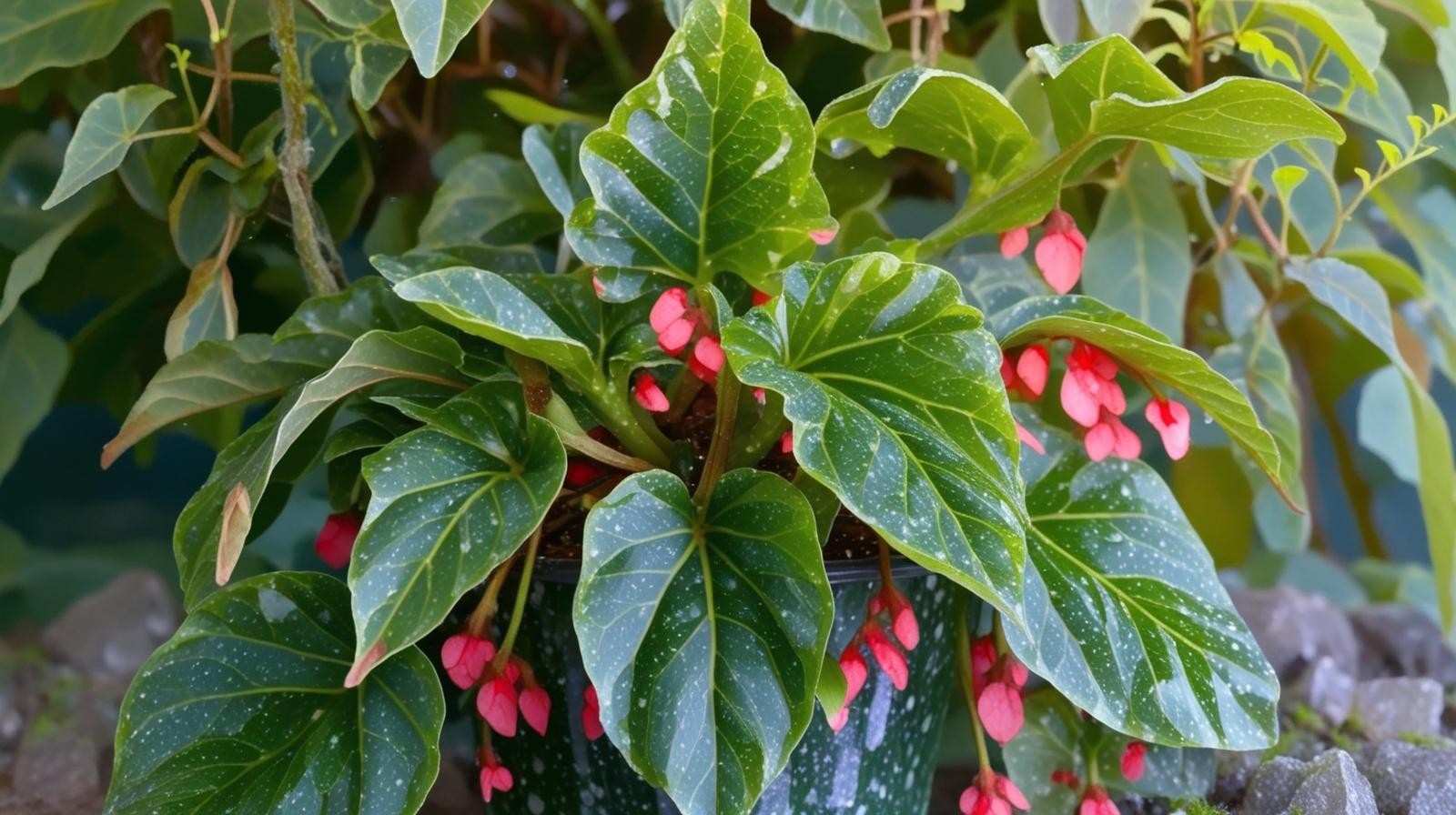 Angel Wing Begonia Torch Red Live Rooted Starter House Plants BUY 2 GET 1 FREE