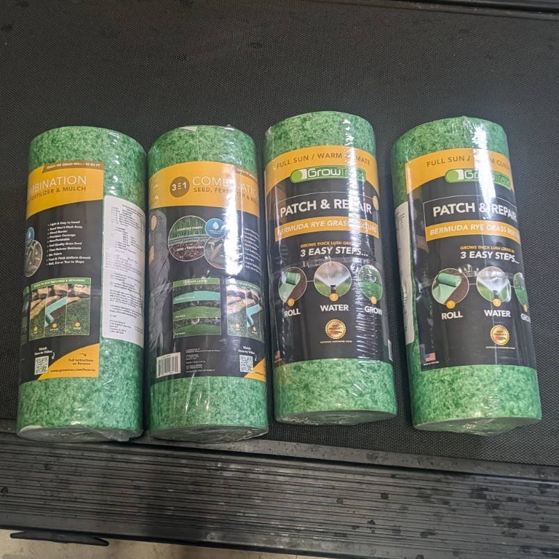 Growtrax Fast Growing Bermuda Rye Grass Lawn Seed Mix, Warm Climate, Full Sun