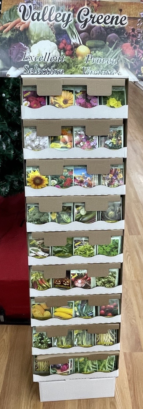 1200 Floral Seed Packets In Floor Display Retail Shipper