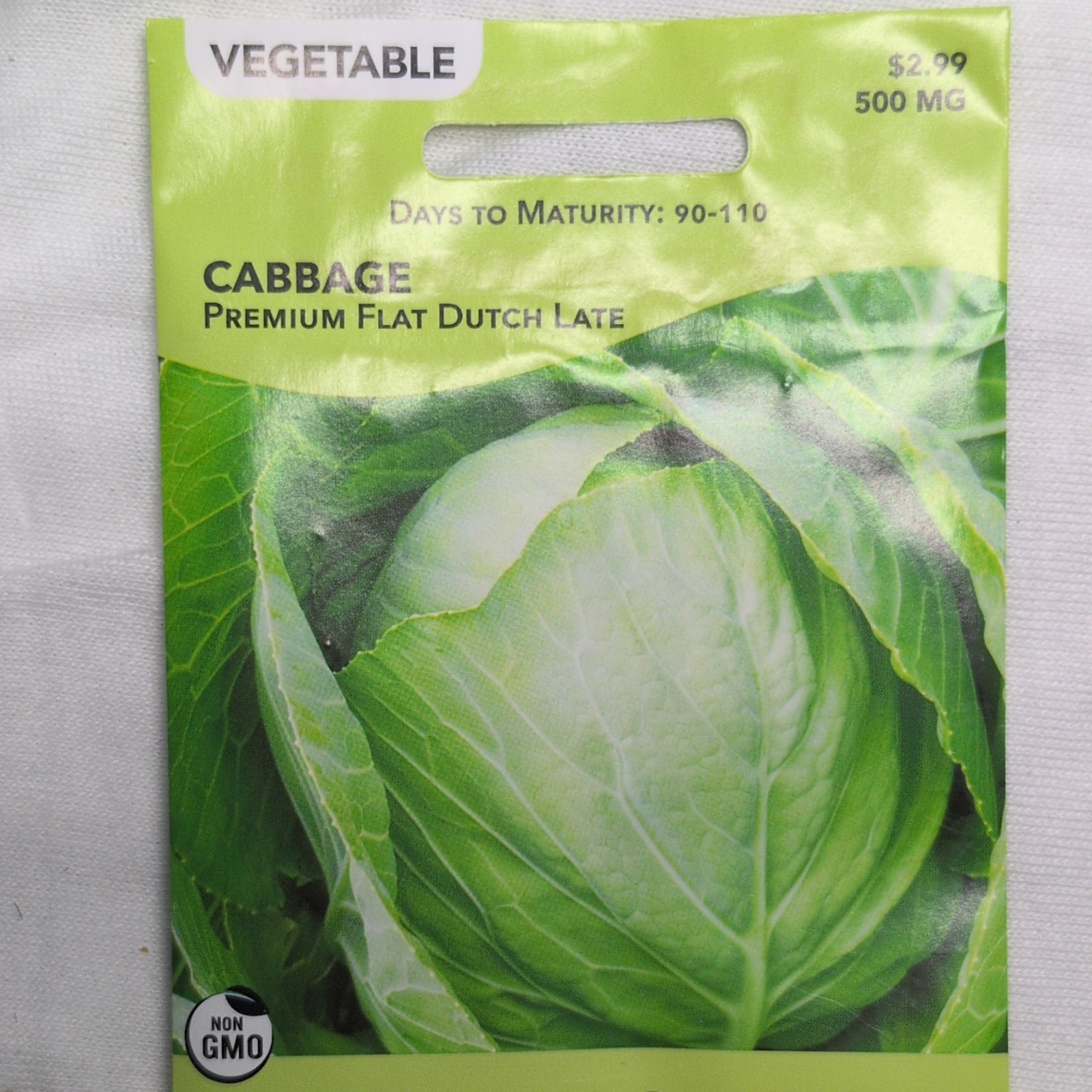 Livingston Cabbage Premium Flat Dutch Non-GMO Green Sun/Partial Shade Y4160