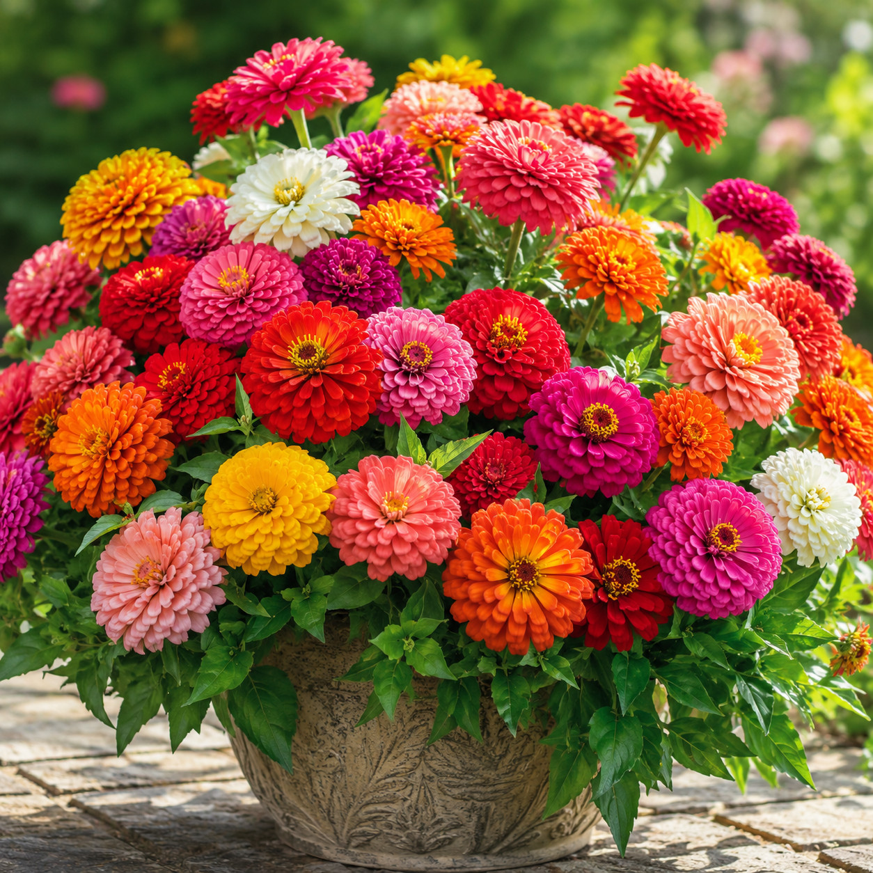 200+ ZINNIA GIANTS SEEDS SPRING MIX HUMMINGBIRDS FLOWERS HEAT TOLERANT BLOOMS US