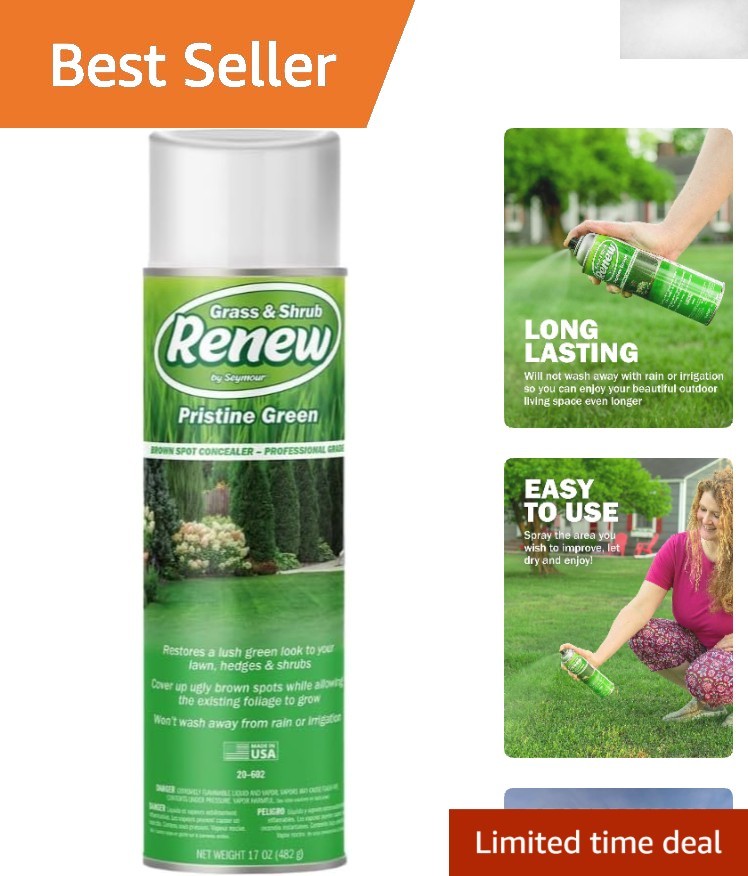 17oz Pristine Green Aerosol Spray – Fast-Acting Lawn and Shrub Color Restorer