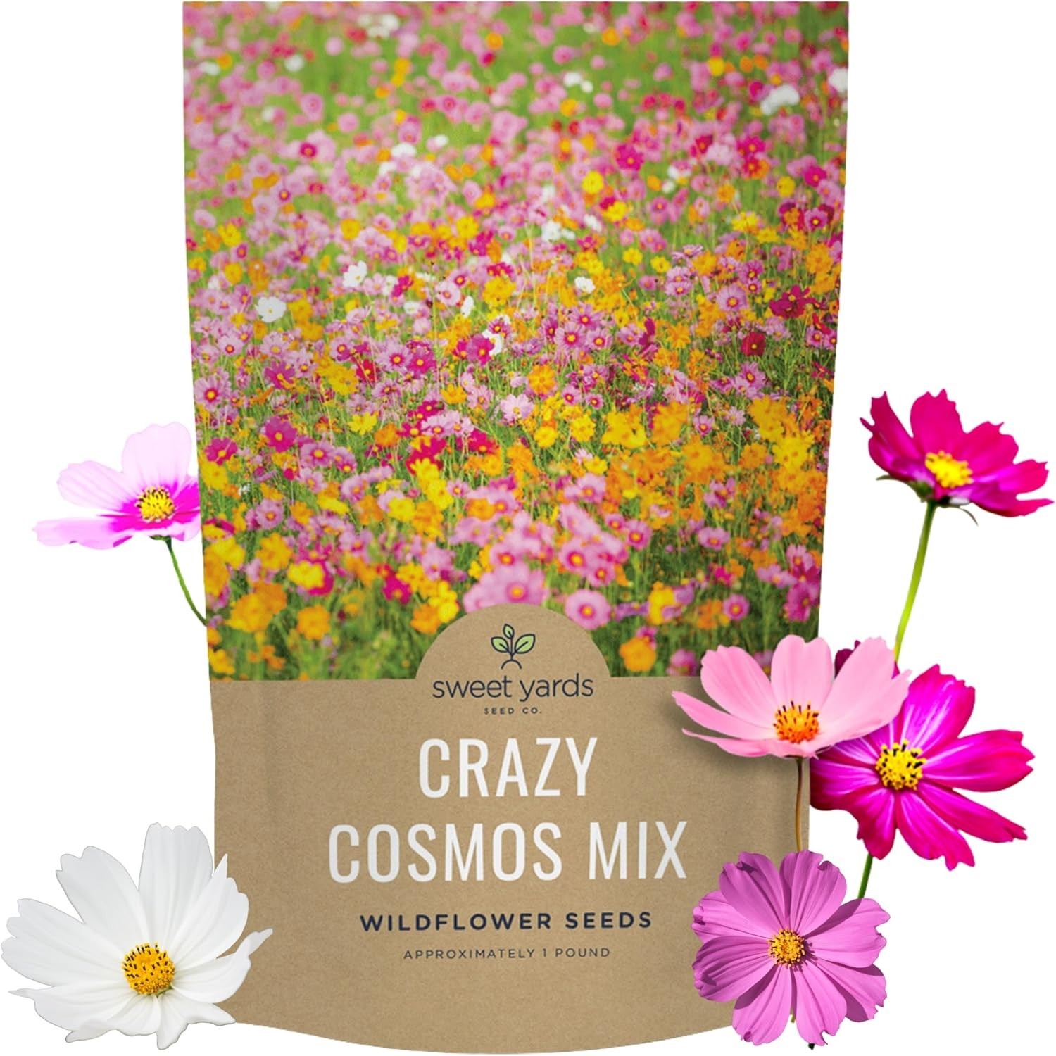 Cosmos Wildflower Mix – 1 lb Bag – 80,000 Seeds