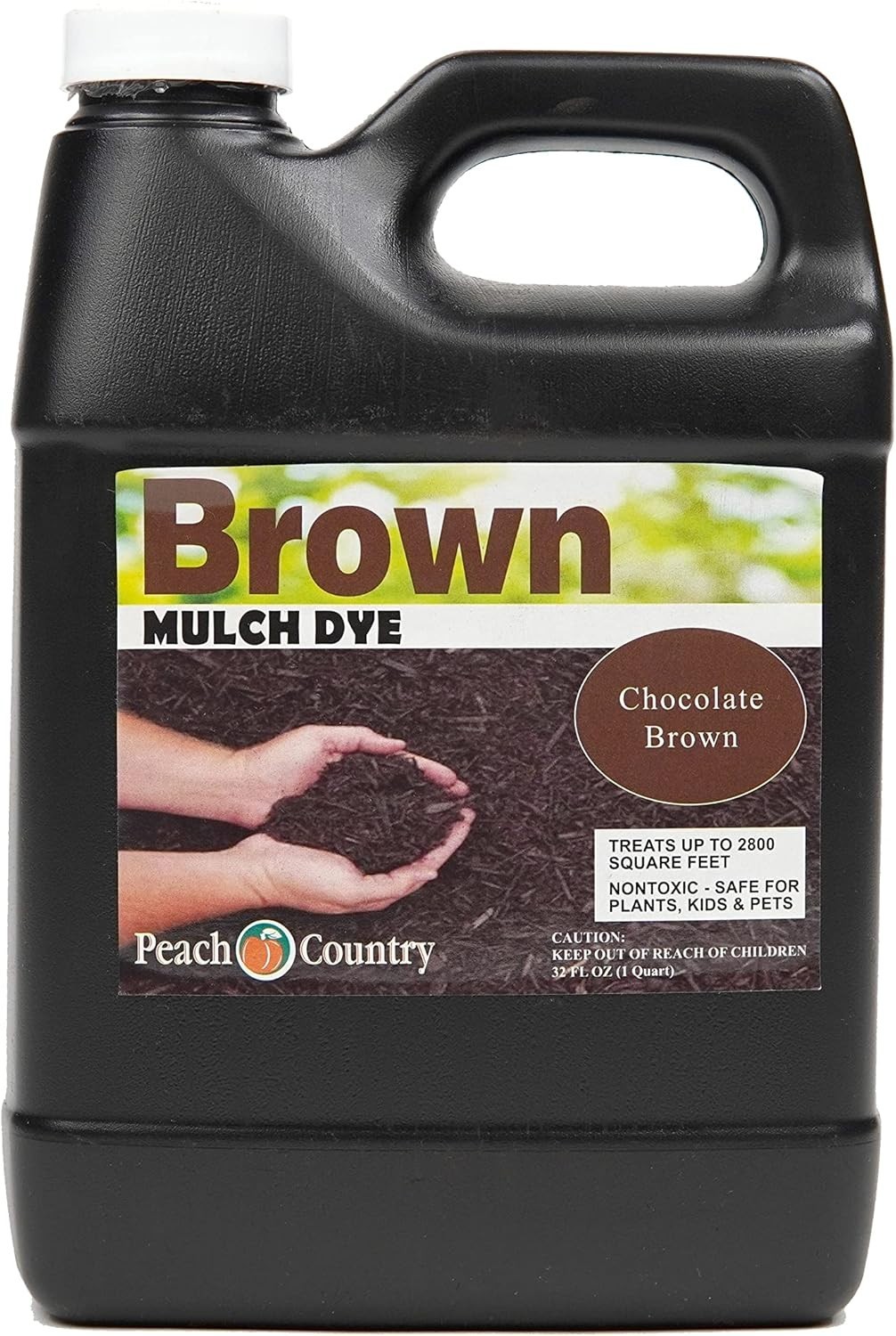 Peach Country Chocolate Brown Mulch Dye Color Concentrate – 2,800 Sq. Ft. – Brig