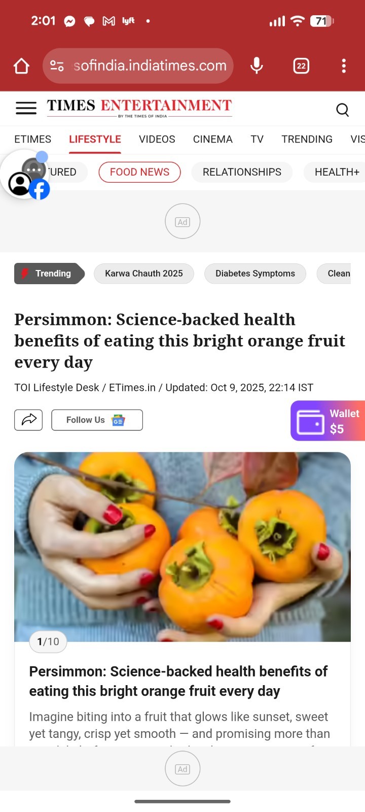Fresh Organic Fuyu Persimmon 21 LBS