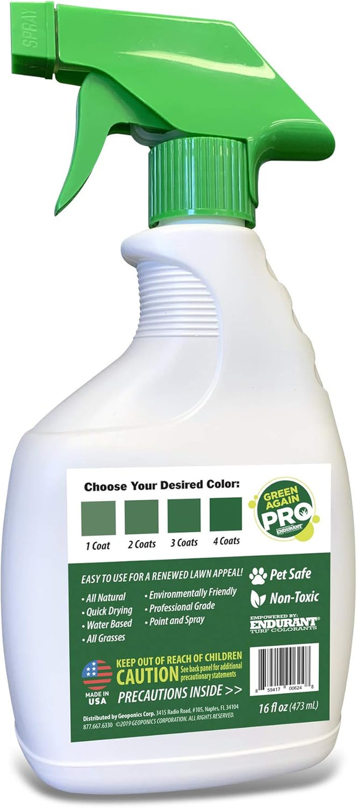 Pre-Mixed Grass and Turf Paint – All Natural Pet-Friendly Lawn Colorant Turns