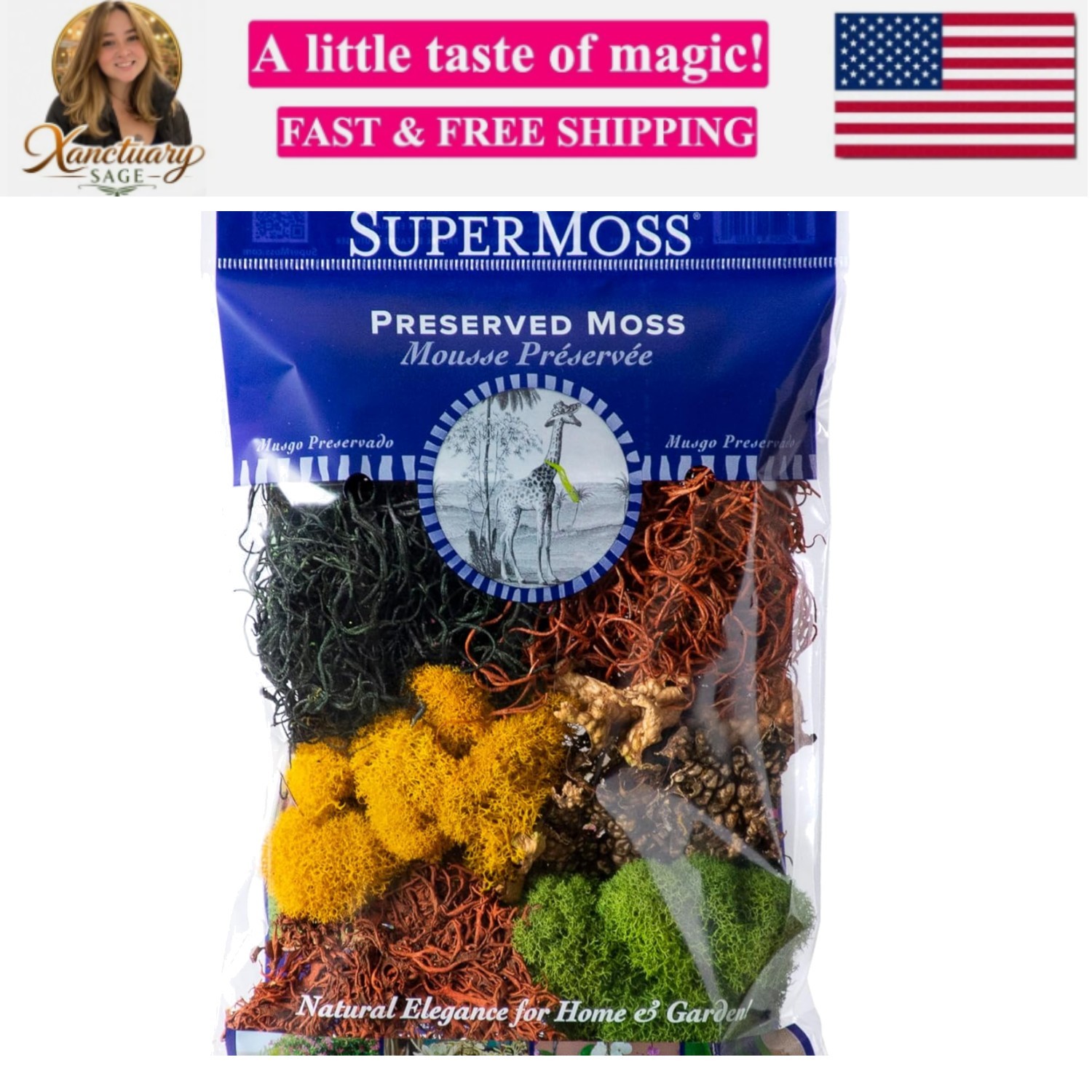 23309 Moss Mix – Decorative Moss for Crafts, Terrariums, Wedding & Table Déc…