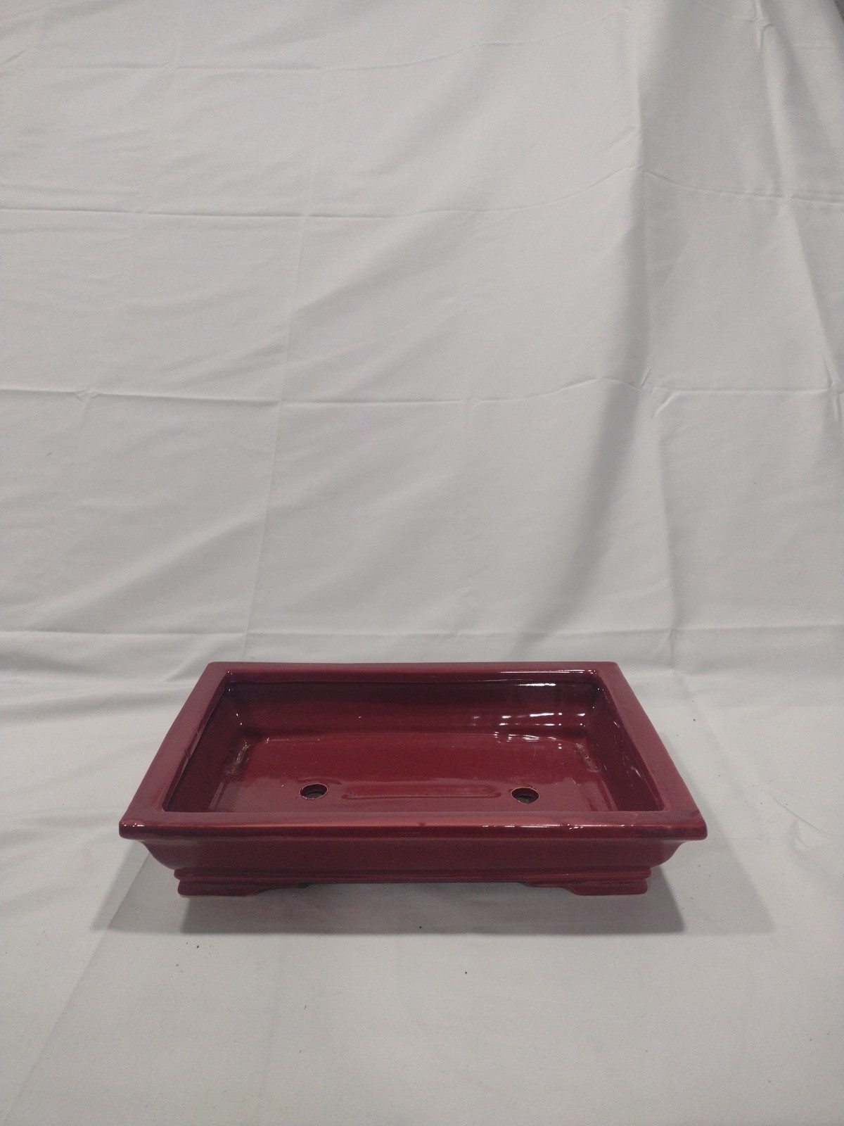 Unknown Japanese Tokoname Bonsai Tree Pot 10x6x3 Great Design Red Clay