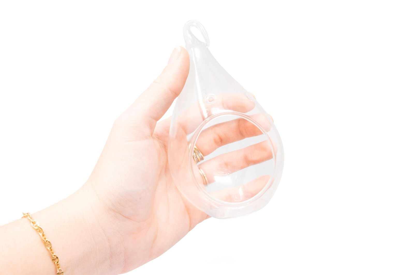 Glass Teardrop Terrarium with Air Plant, Sand, Starfish, Shell – Easy Care Decor