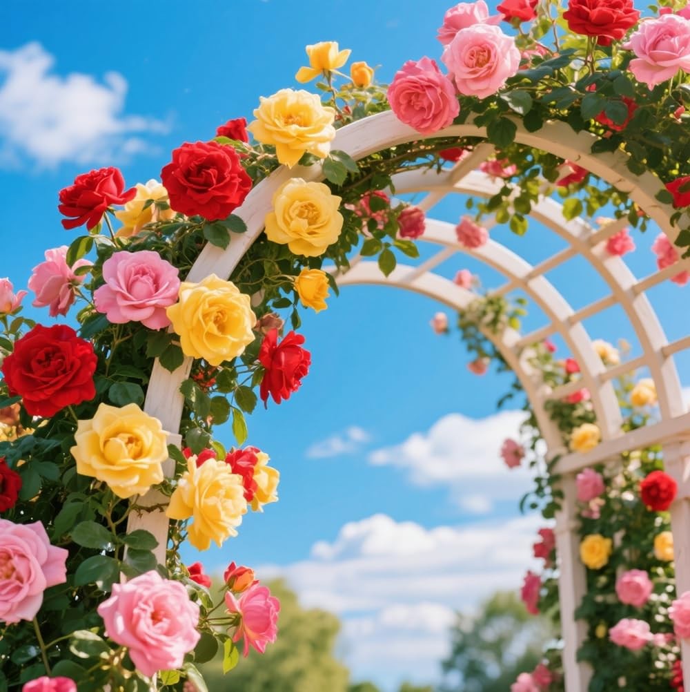 Ficoszo 600 Mix Climbing Rose Seeds For Planting Outdoors Ornamental Vine Rosas