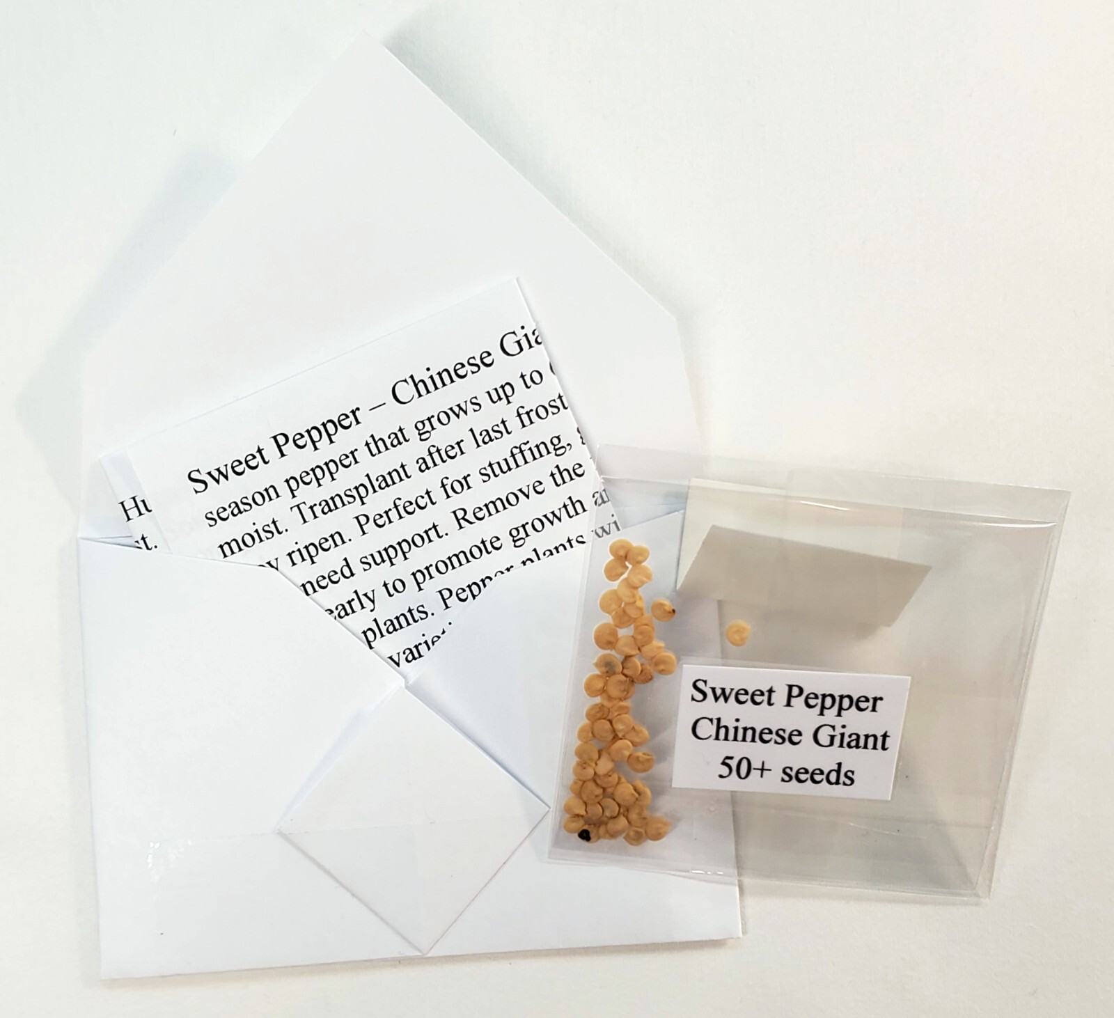 Sweet Pepper – Chinese Giant. 50 seeds. Heirloom. Huge! Sweet and Mild Stuffer.