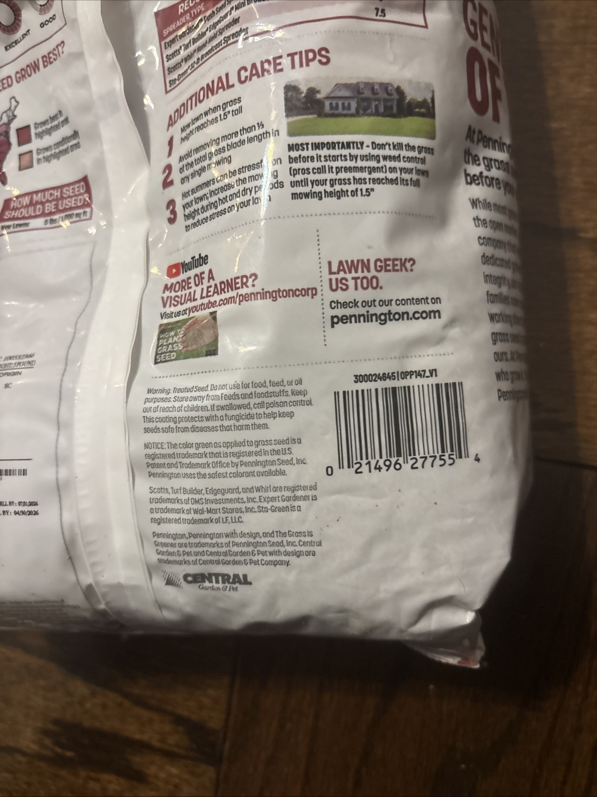 PENNINGTON ZENITH ZOYSIA GRASS SEED MIX 1,000 SQFT 5lb Bag SHIP’S IMMEDIATELY!!