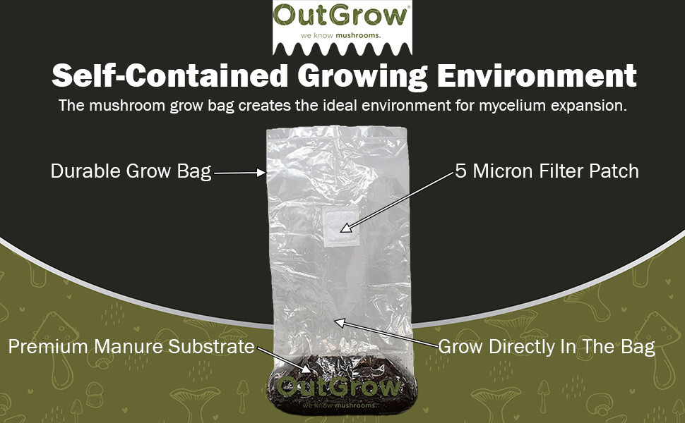 Horse Manure Based Mushroom Substrate 1lb bag