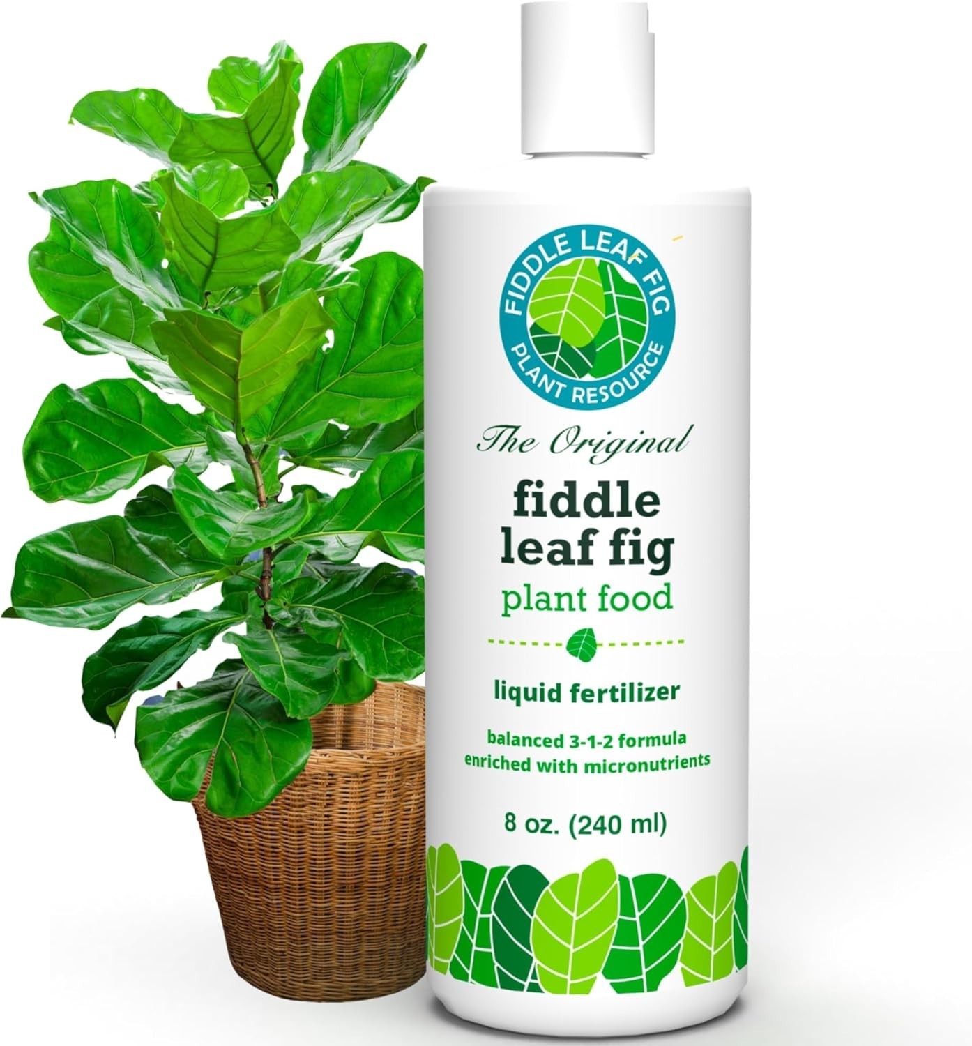 Ultimate 3-1-2 NPK Liquid Fertilizer for Ficus Lyrata – 8 Oz of Nutrient Boost