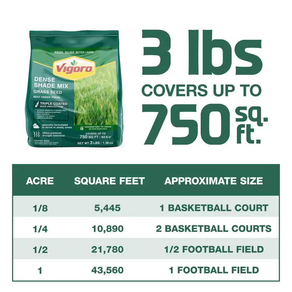 3 Lbs. Shady Lawn Grass Seed Mix