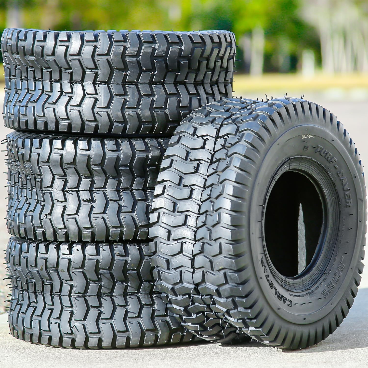Carlisle Turf Saver Lawn & Garden Tire -16/7.50-8 16/7.50-8, black