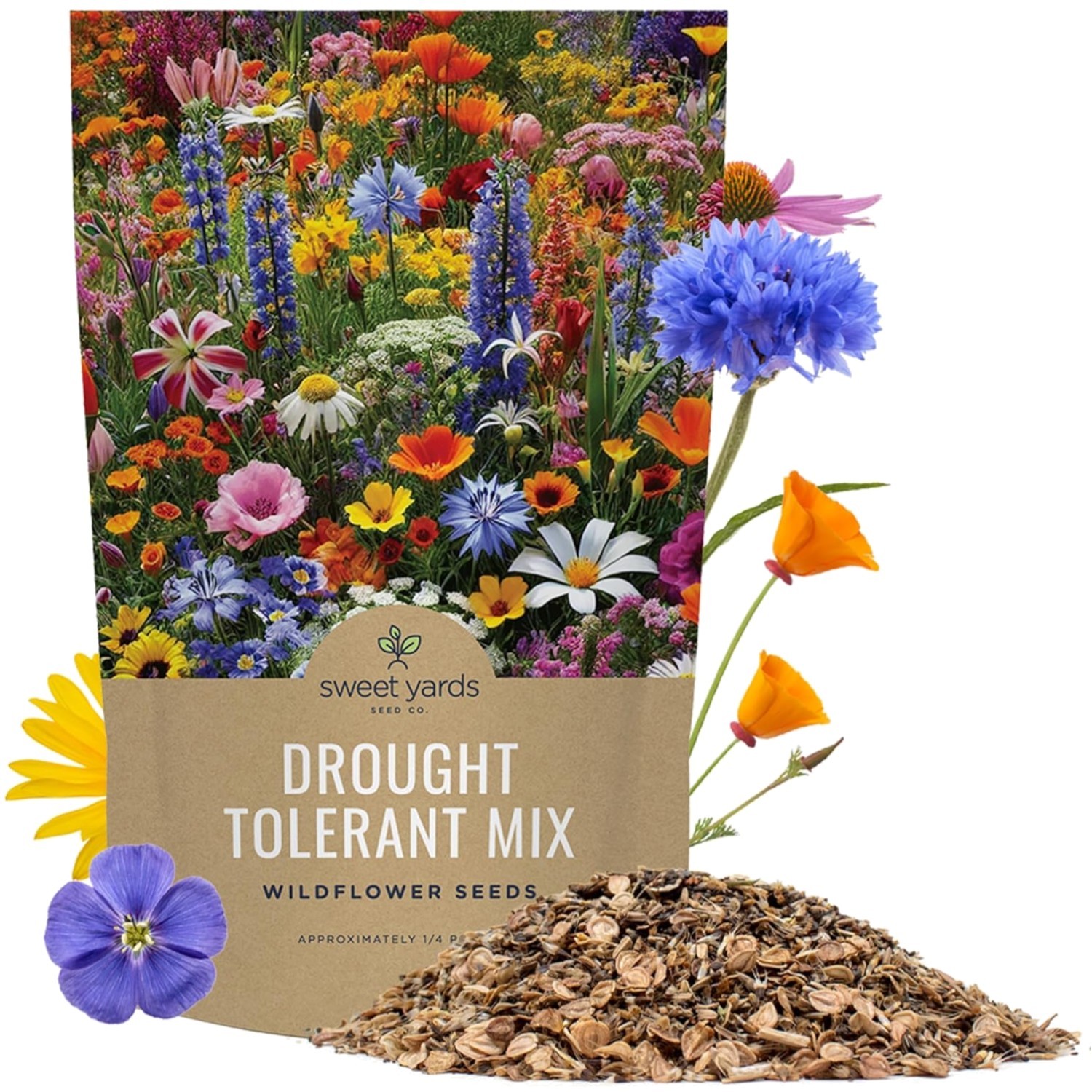 Wildflowers Seed Mix – Over 30K Open Pollinated Seeds