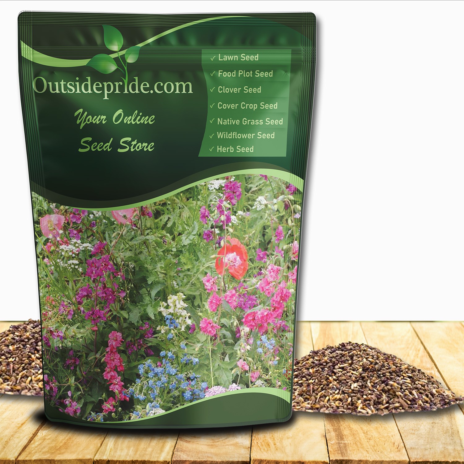 5 LBS Partial Shade Wild Flower Seed Mix For Planting Outdoors