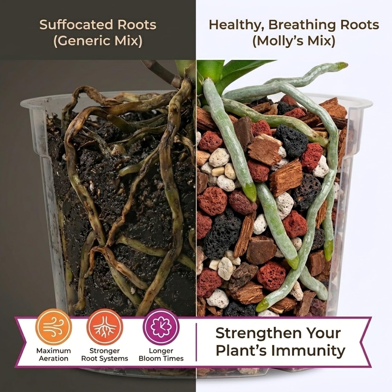 Orchid Potting Soil Alternative – Clean & Gnat-Resistant