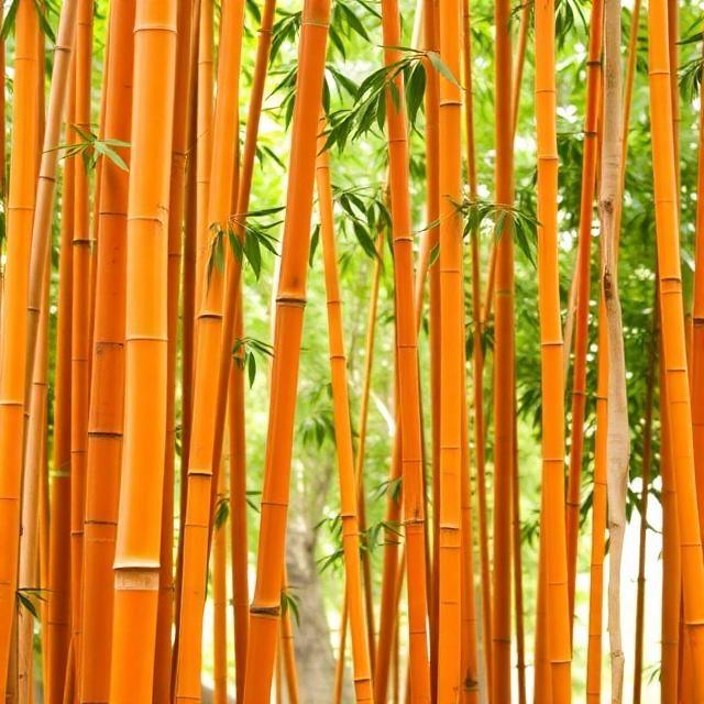 100 Orange Bamboo Seeds Clumping Exotic Privacy Garden Screen Plants